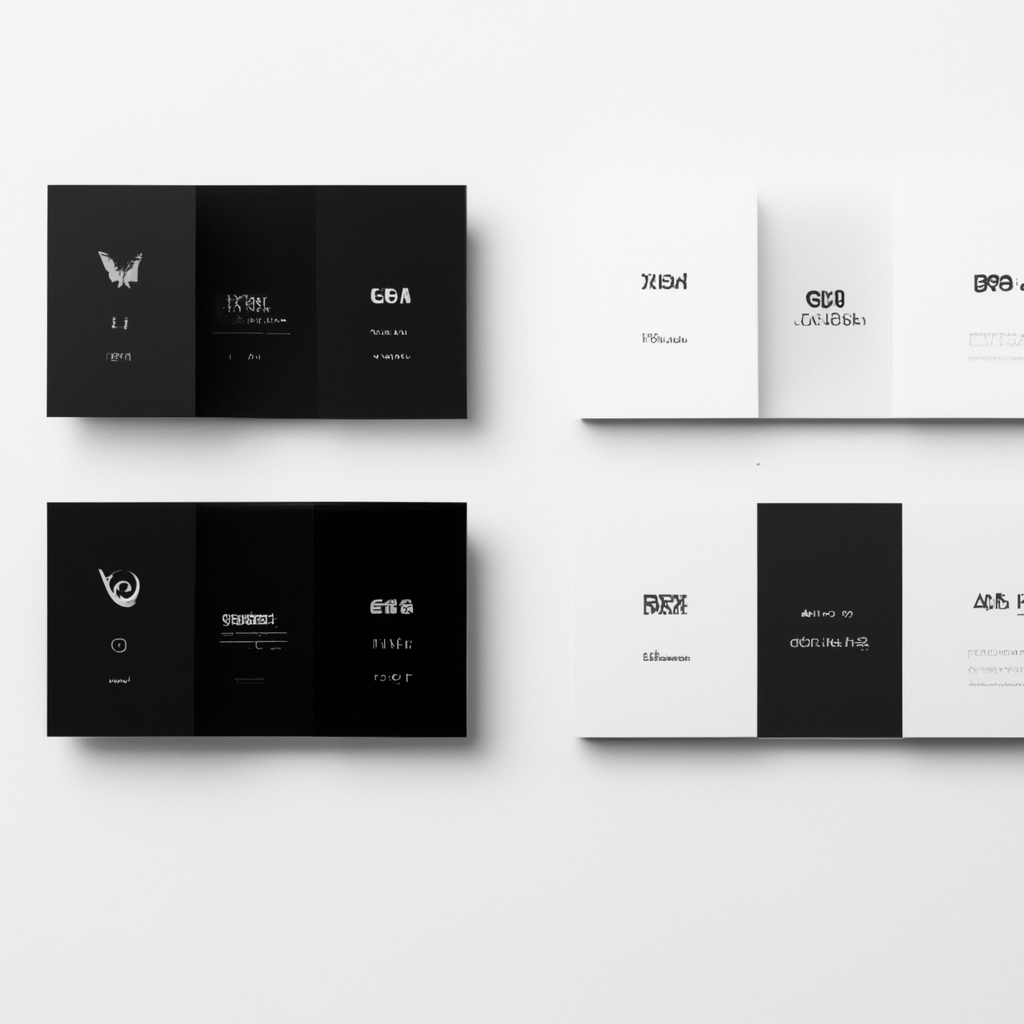 Minimalistické UI karty katalogu fotostudií s čistou typografií a vysokým kontrastem